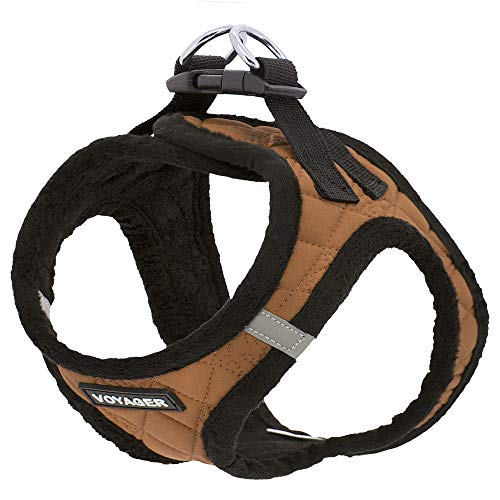 Voyager Step-In Plush Dog Harness – Soft & Reflective Vest for Small and Medium Dogs