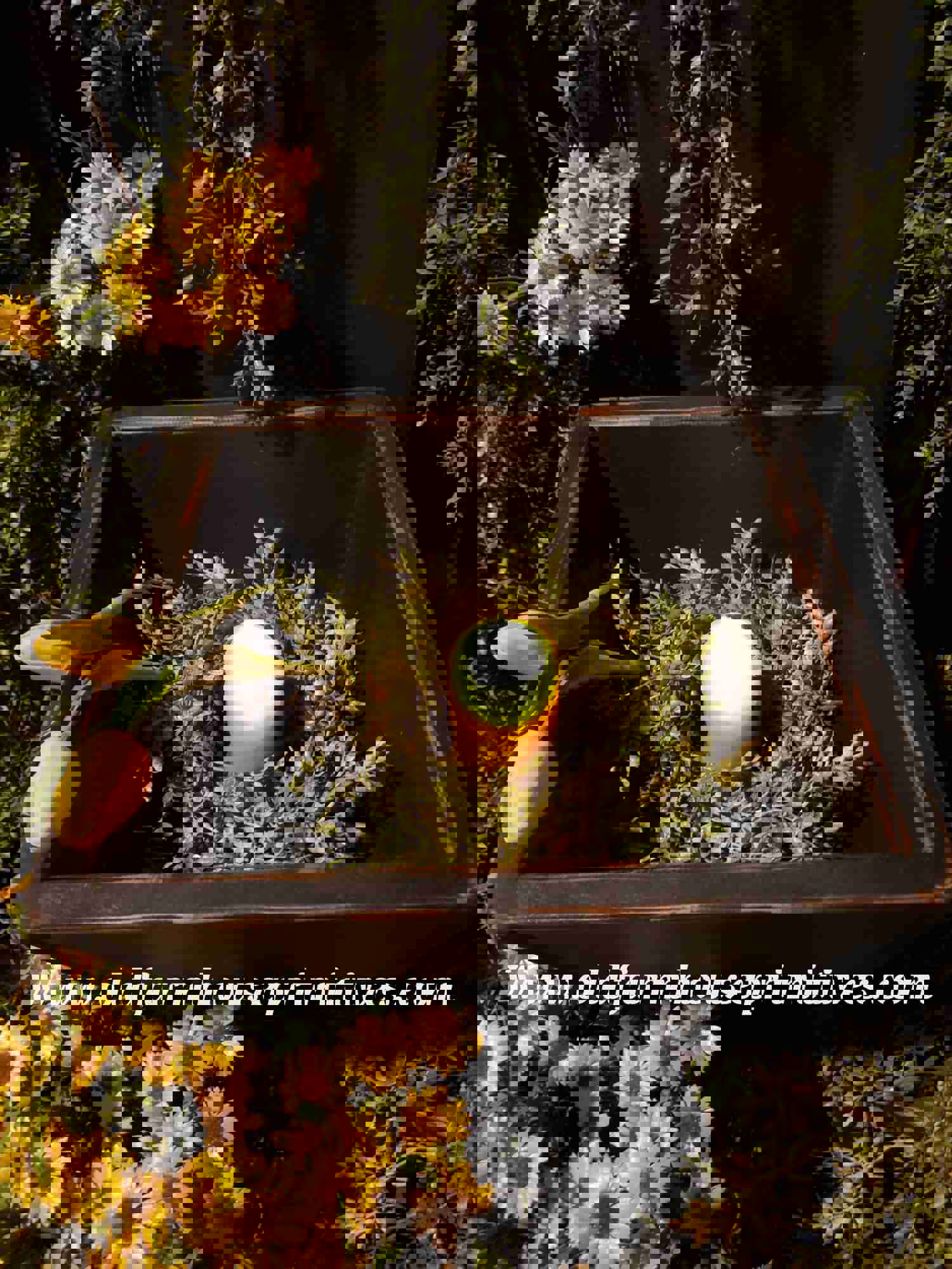 PPWS19 Primitive Black Deep Wood Trencher Box - Handmade in USA