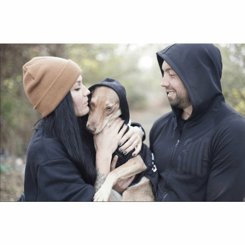 Stylish Grid Pattern Dog Hoodie Jacket for Small Dogs