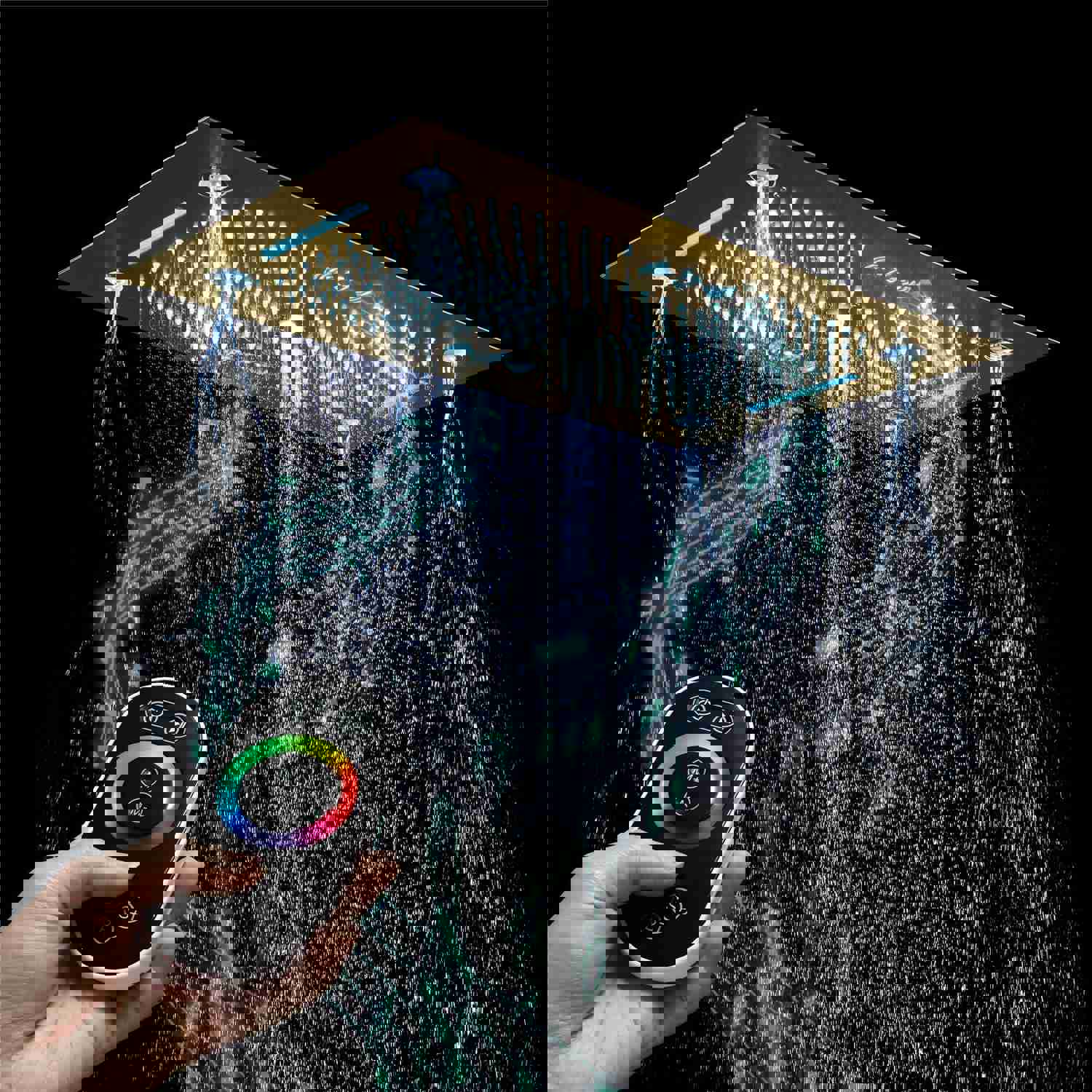 HAVASU 28" Ceiling Mounted Complete LED Music Shower System