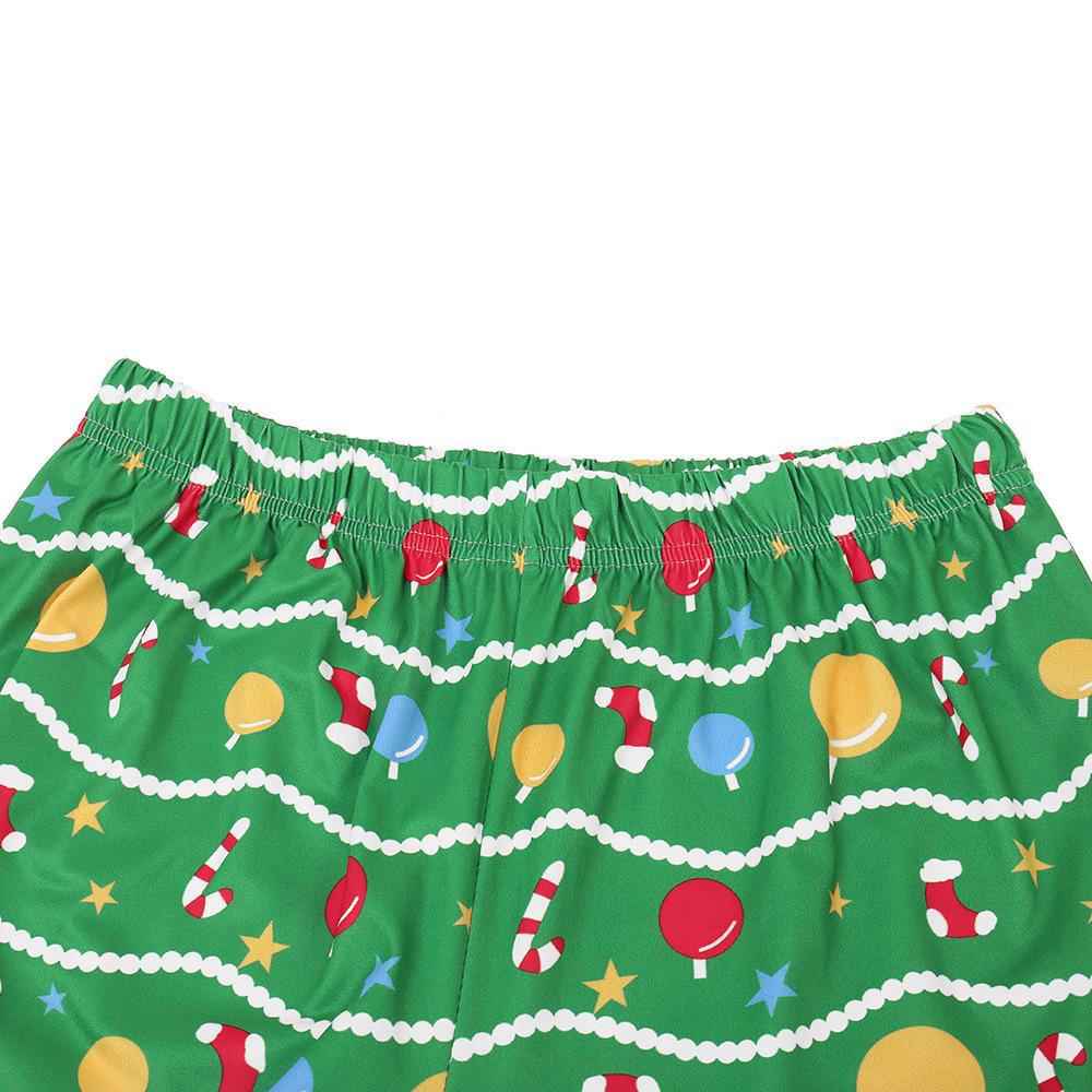 Fashion Family Christmas Tree Pattern Pajamas Set
