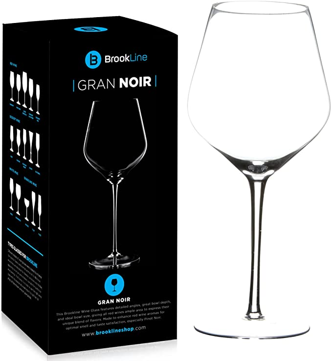 Brookline Wine Glass Italian Style - 100% Lead Free Crystal