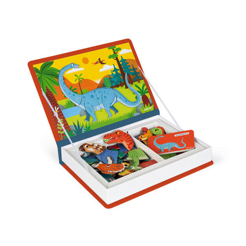 DINOSAURS MAGNETIBOOK - 40 Magnetic Pieces for Creative Play