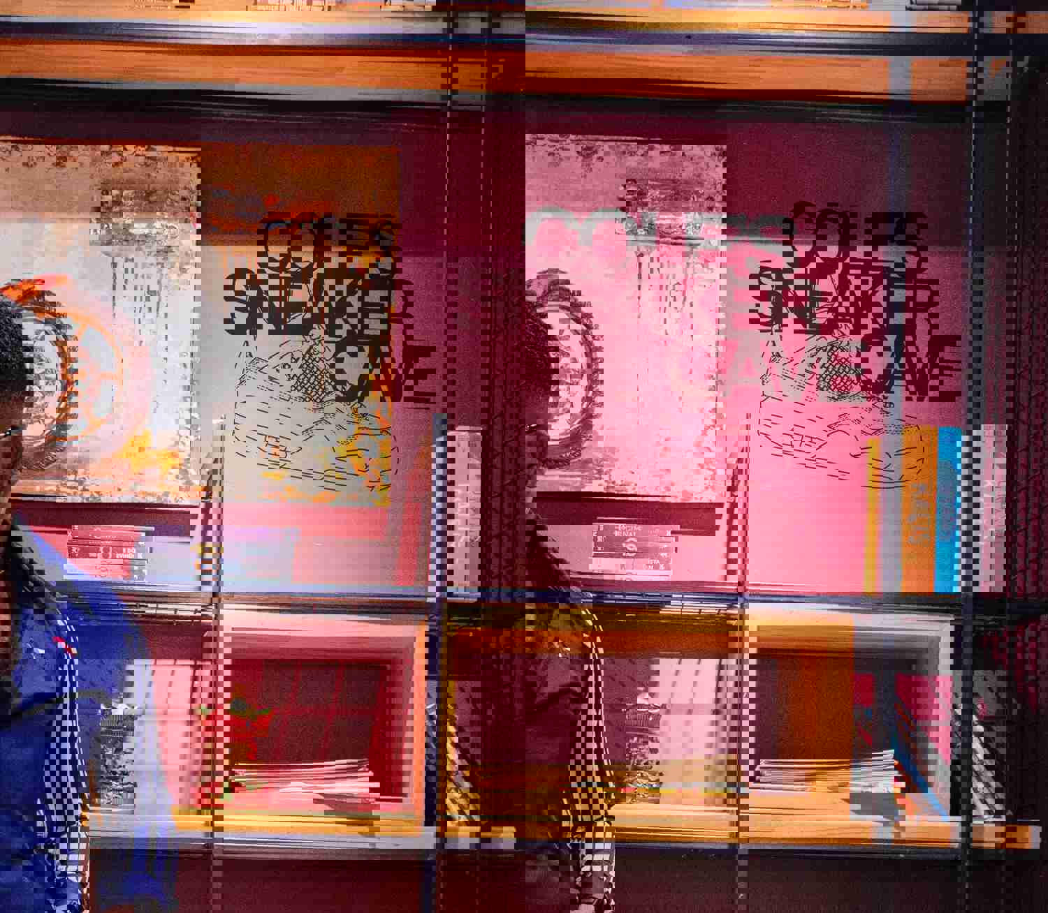 Custom Personalized Name Sneaker Cave Wall Decal Sticker for Sneakerhead Enthusiasts