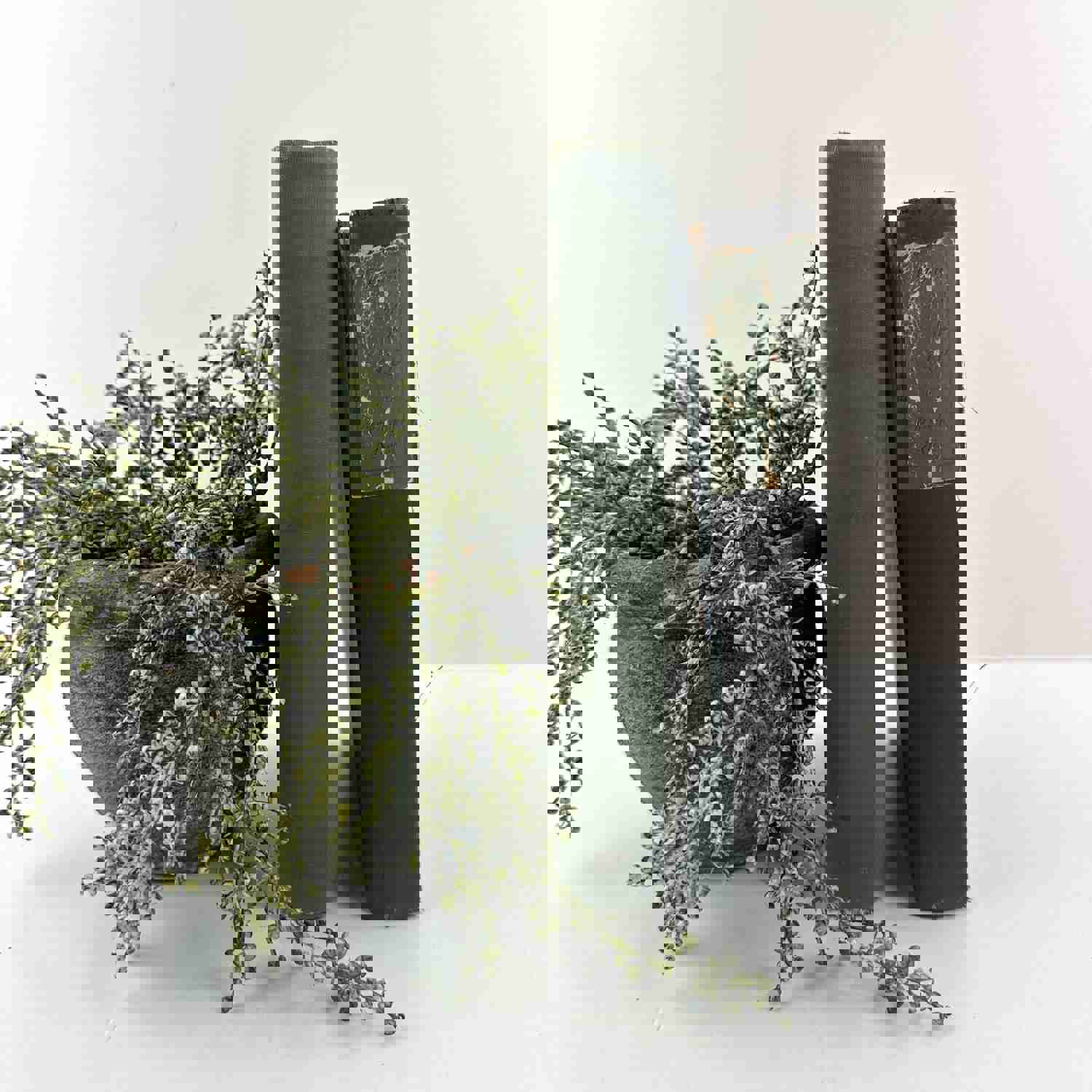 Green Vintage Book Set for Home Decor