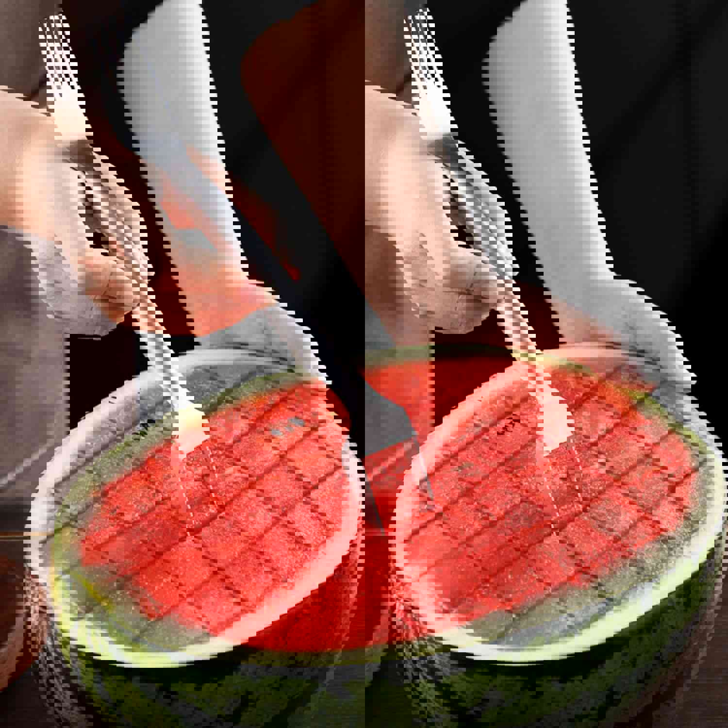 2 In 1 Watermelon Fork Slicer - Stainless Steel Multi-purpose Kitchen Tool