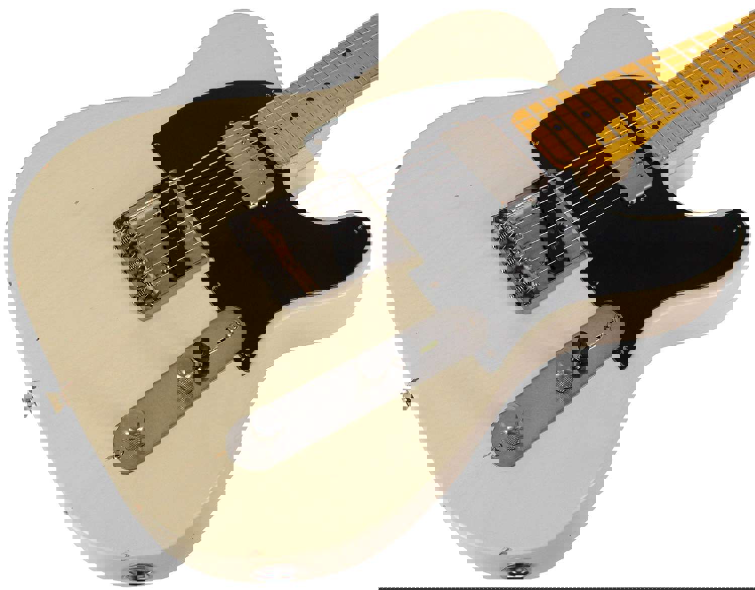 Nash T-52 Guitar, Mary Kaye White, Humbucker, Light Aging