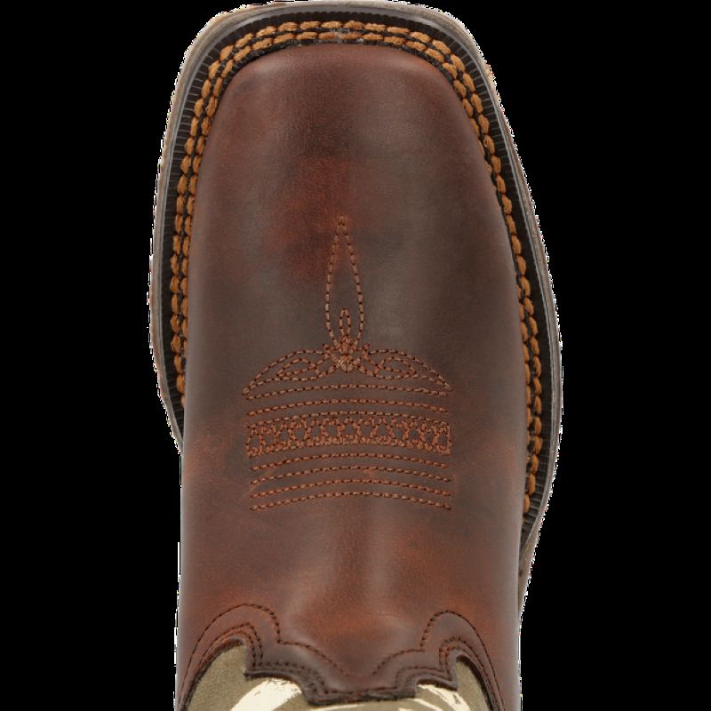 Durango® Lil Rebel Pro™ Little Kids Army Western Boot