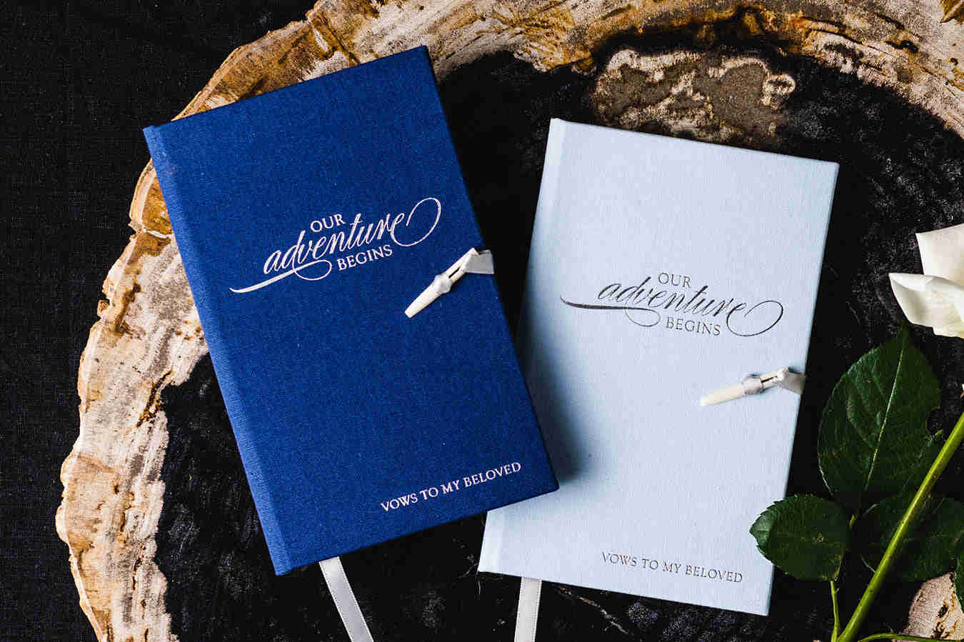 Our Adventure Begins - Set of 2 Heirloom Vow Books