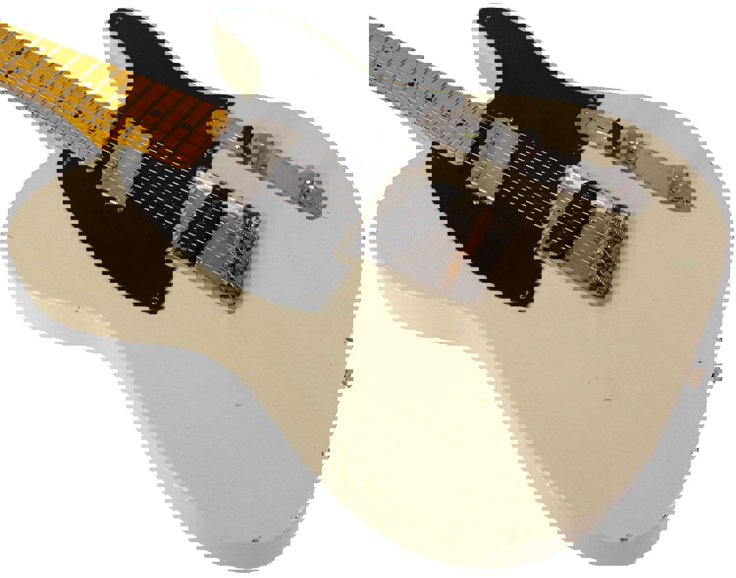 Nash T-52 Guitar, Mary Kaye White, Humbucker, Light Aging