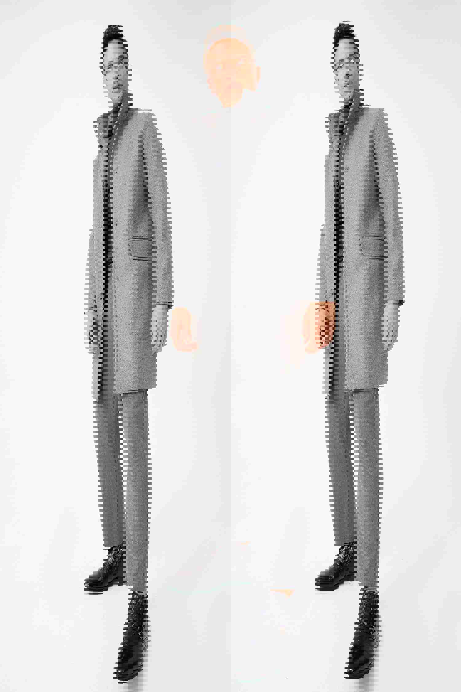 Dallas Black Leather Ankle Zip-Up Dress Boot for Men