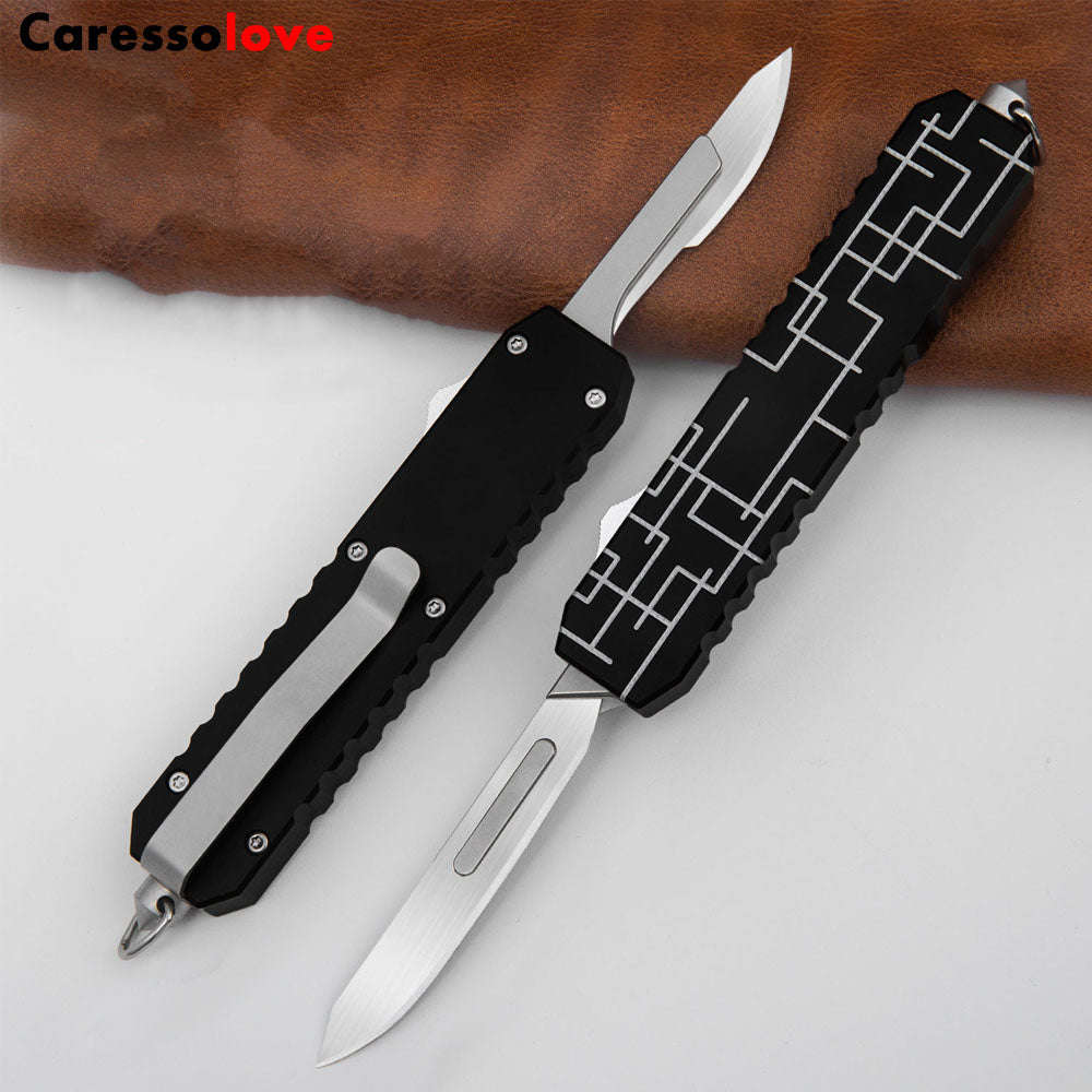 Caressolove Aluminum Alloy Pocket Knife - Durable & Portable for Camping and Outdoor Activities