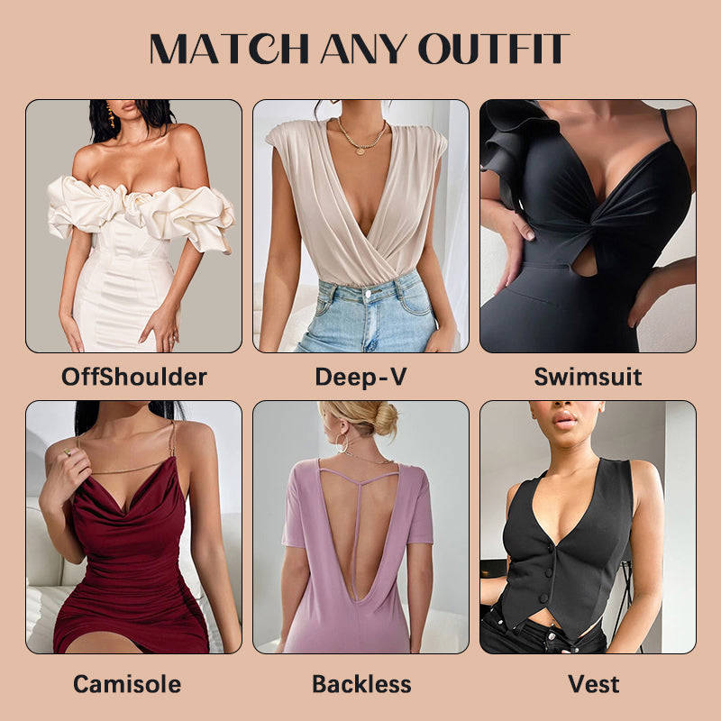 LauraCollection® Invisible Push Up Bra [BUY 1 GET 1 FREE] - BLACK