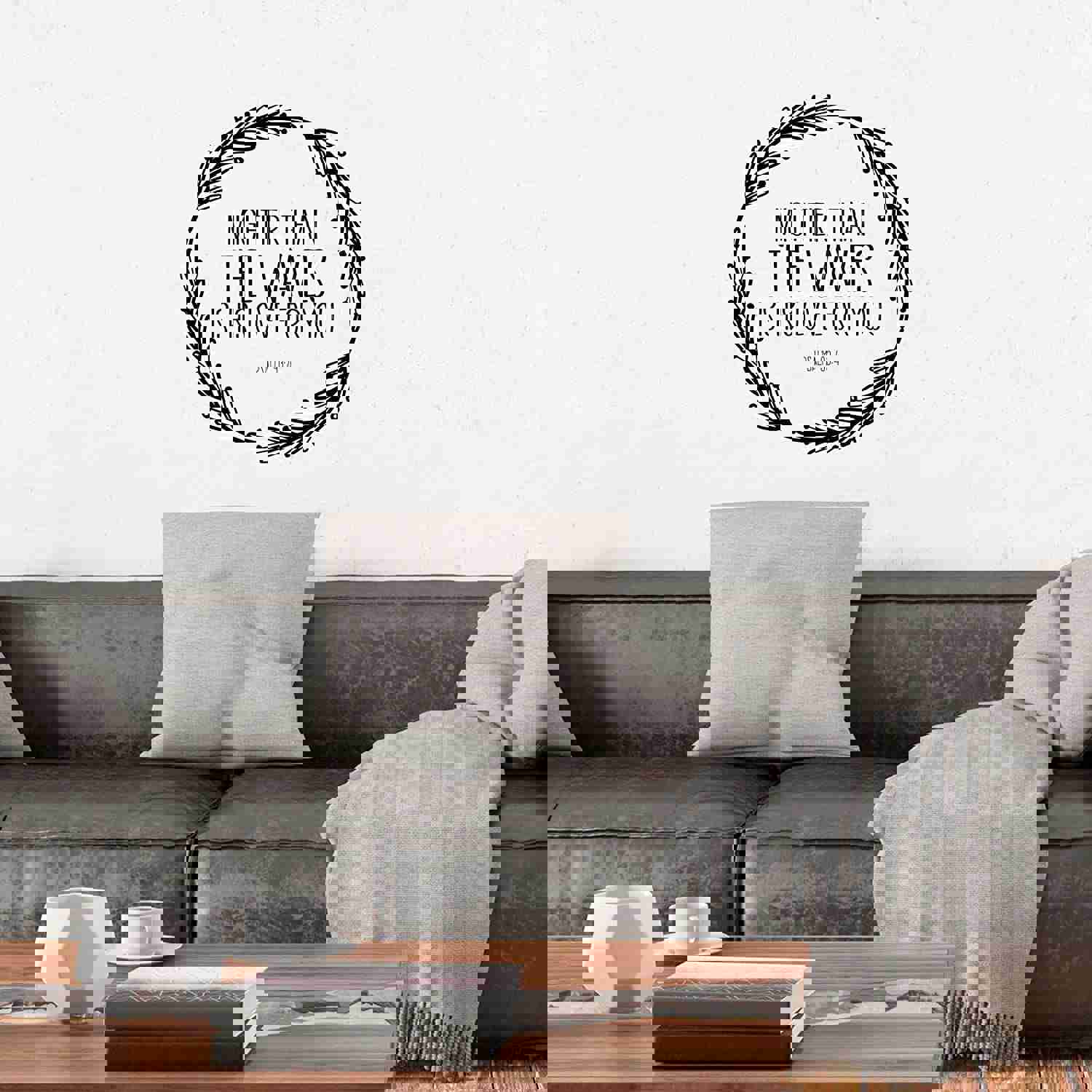 Religious Quotes Vinyl Wall Sticker - Customizable Bible Verse Decal