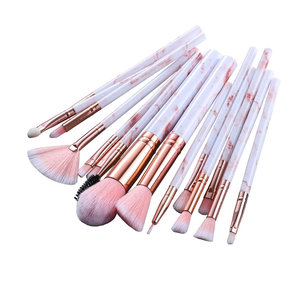 10/15Pcs Kabuki Makeup Brushes Set - Professional Cosmetic Powder, Eye Shadow, Foundation, Blush Blending Beauty Brushes