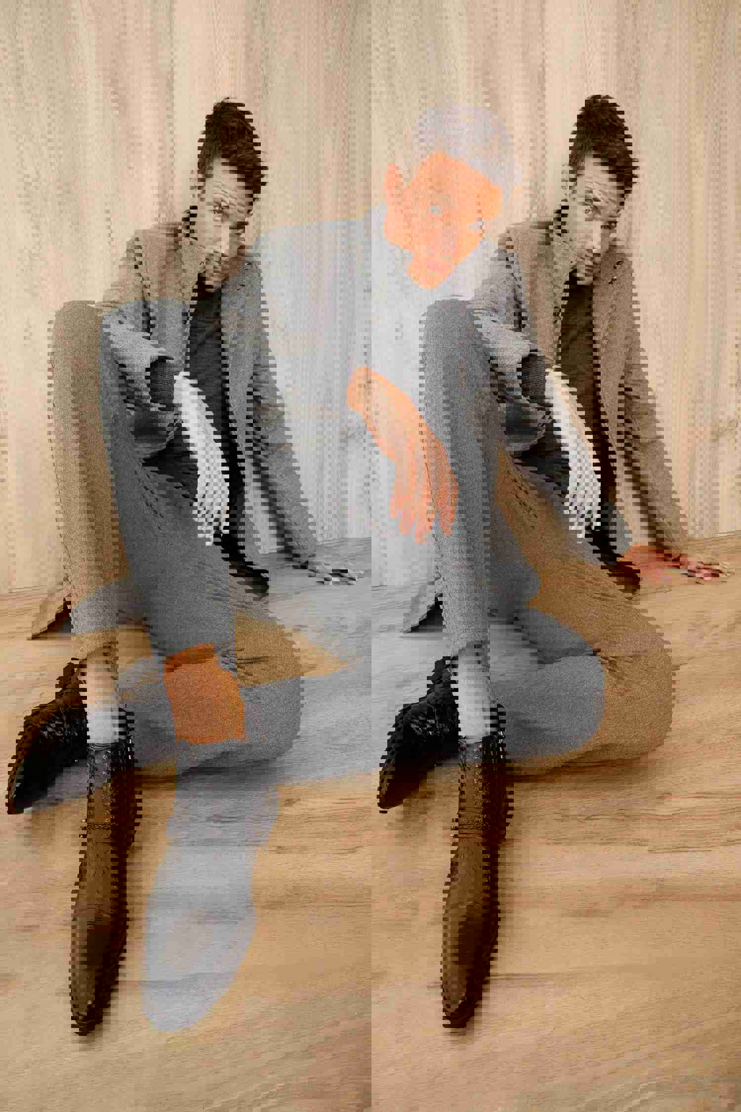 Dallas Black Leather Ankle Zip-Up Dress Boot for Men