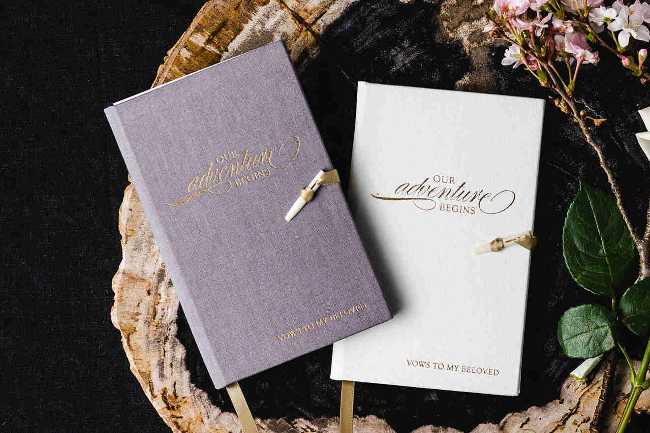 Our Adventure Begins - Set of 2 Heirloom Vow Books