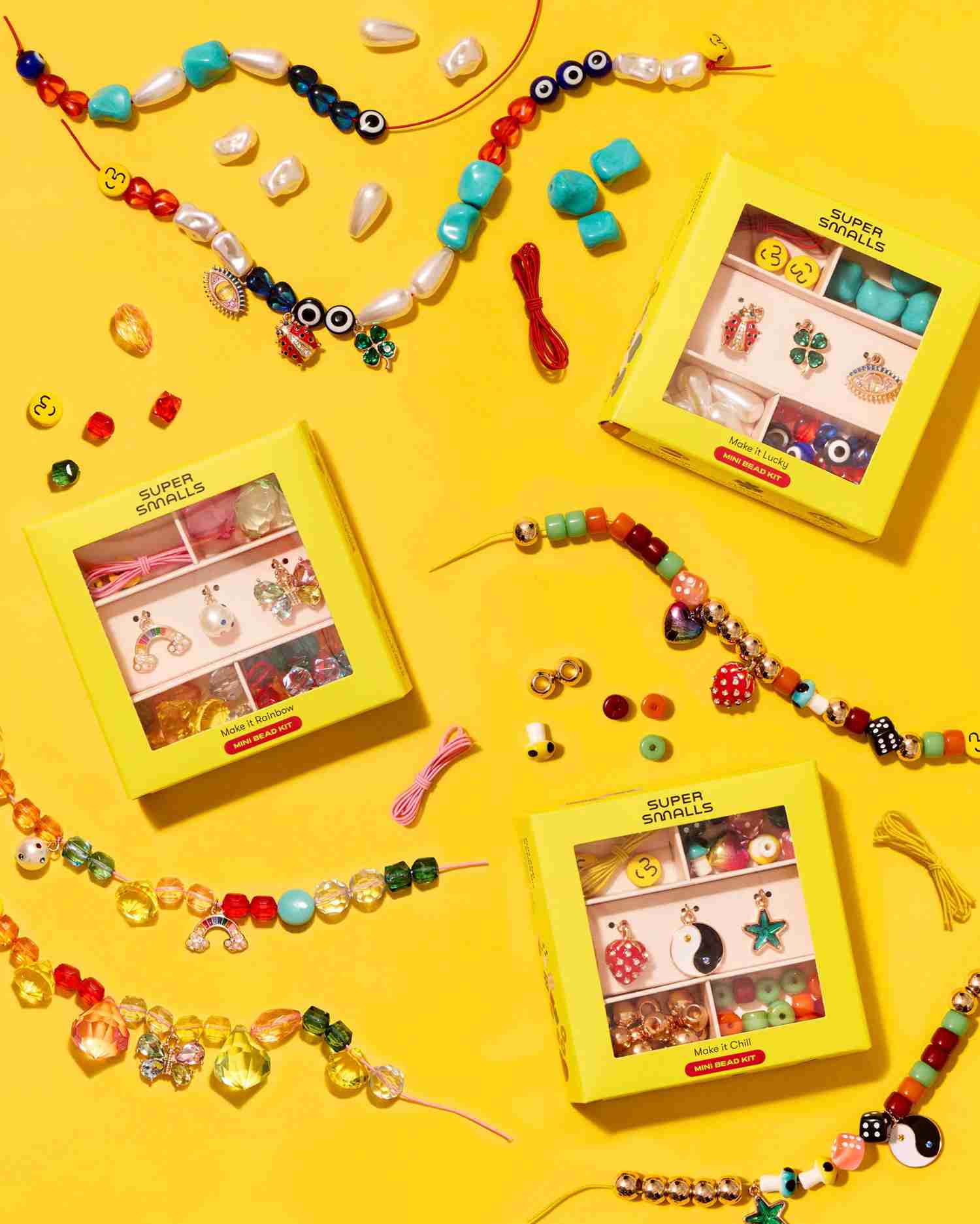 Beading Party Gift Set - Super DIY Bead Kit with Mini Bead Kits