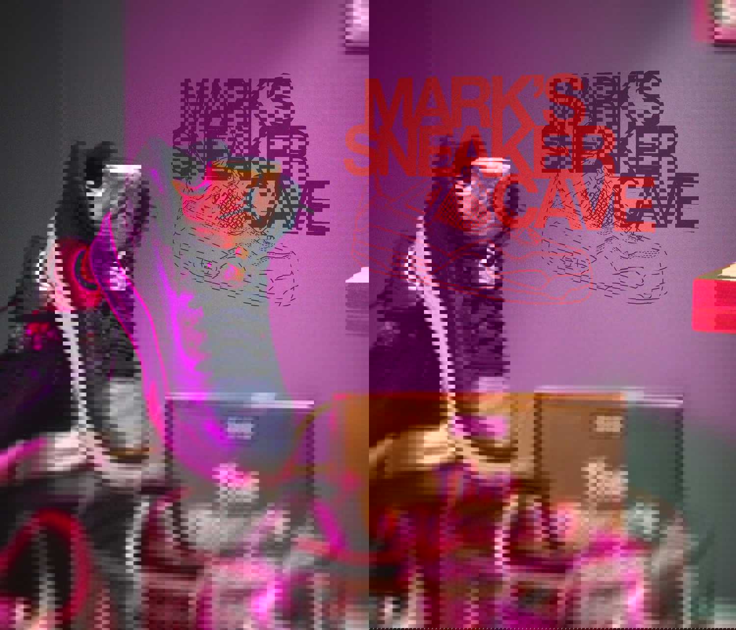 Custom Personalized Name Sneaker Cave Wall Decal Sticker for Sneakerhead Enthusiasts