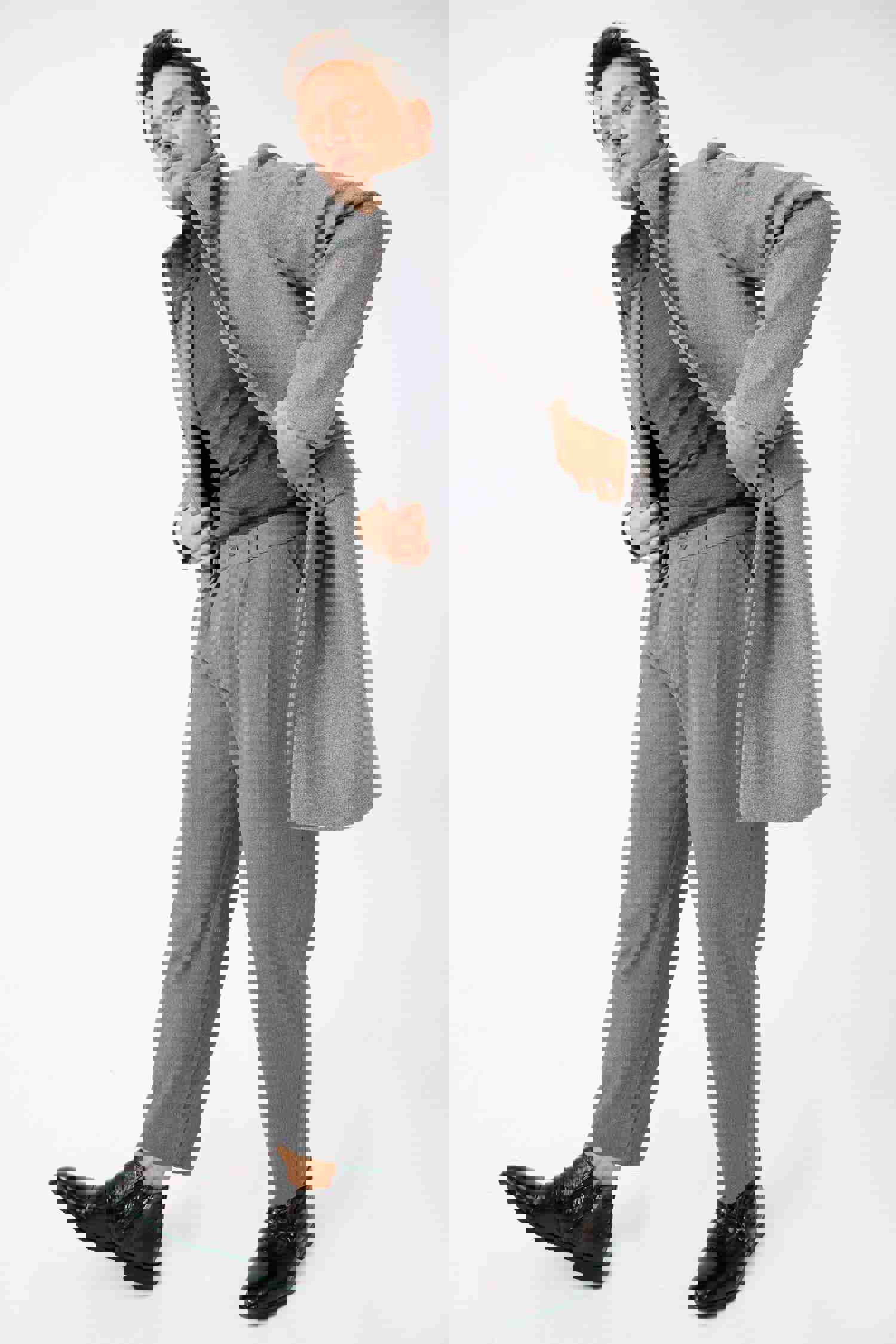 Dallas Black Leather Ankle Zip-Up Dress Boot for Men