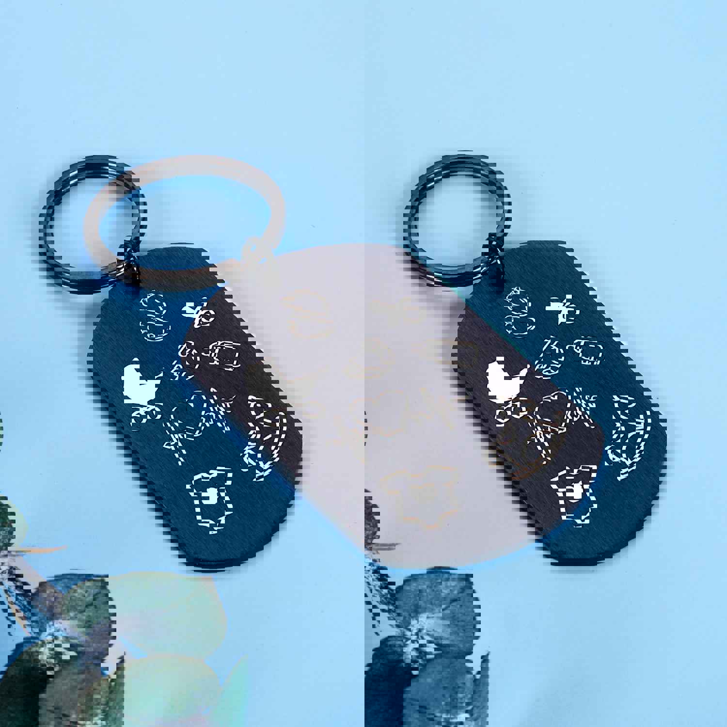 New Dad Gifts Keychain for First Time Fathers - Pregnancy Announcement, Baby Shower, Father's Day, Birthday, Christmas, Valentine's Present