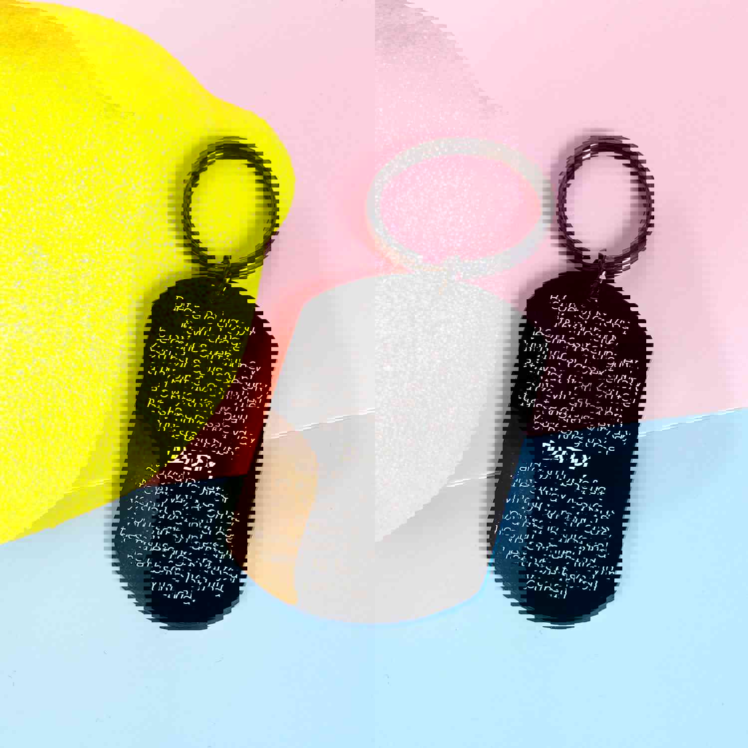 New Dad Gifts Keychain for First Time Fathers - Pregnancy Announcement, Baby Shower, Father's Day, Birthday, Christmas, Valentine's Present