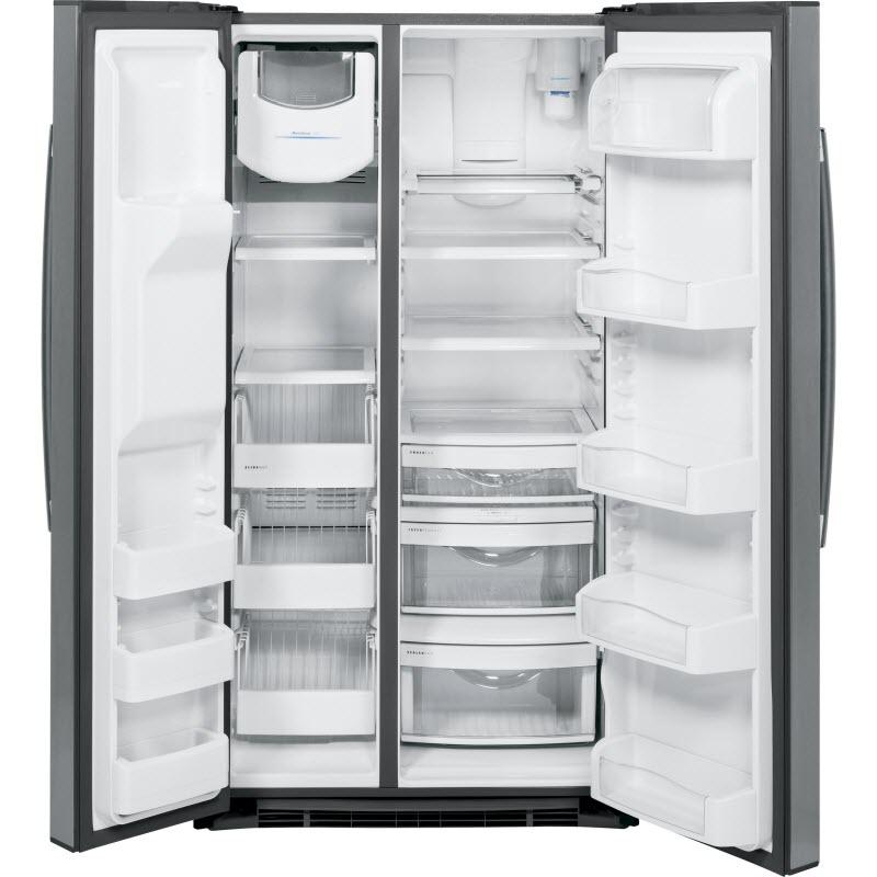 GE Profile 36-inch, 25.3 cu. ft. Side-by-Side Refrigerator with Ice and Water PSE25KSHSS