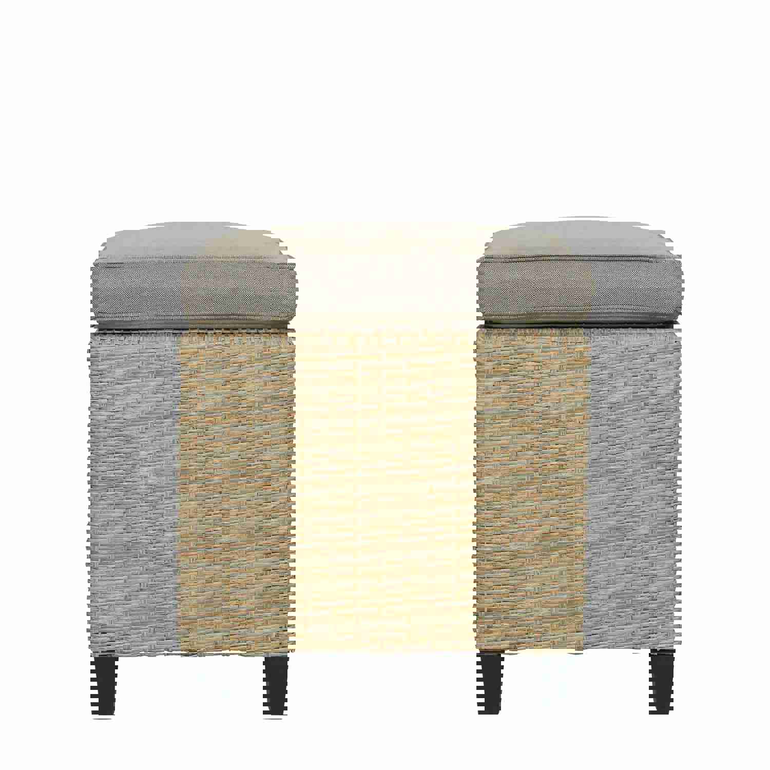 TOPMAX 6-Piece Outdoor Rattan Wicker Set for Patio, Garden, and Backyard