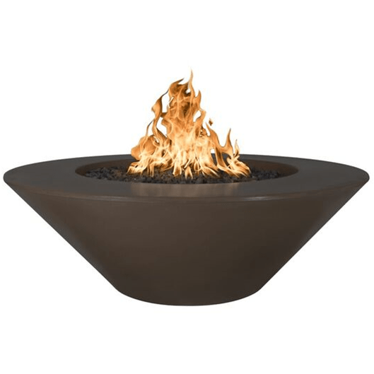 Outdoor Plus Cazo Round Fire Pit in GFRC Concrete with Free Cover