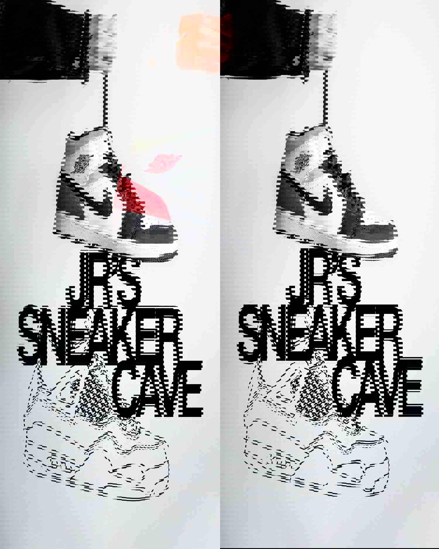 Custom Personalized Name Sneaker Cave Wall Decal Sticker for Sneakerhead Enthusiasts