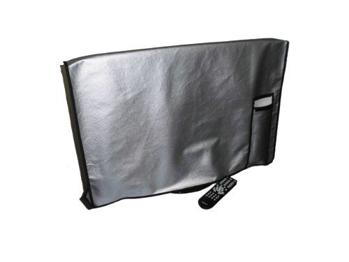 47 Flat Panel TV Cover with Pocket for Remote - Vinyl Padded Dust Protection