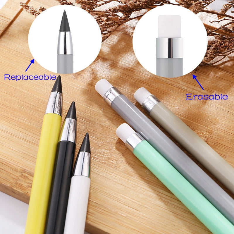 Inkless Pencil Unlimited Writing No Ink HB Pen for Sketching and Writing