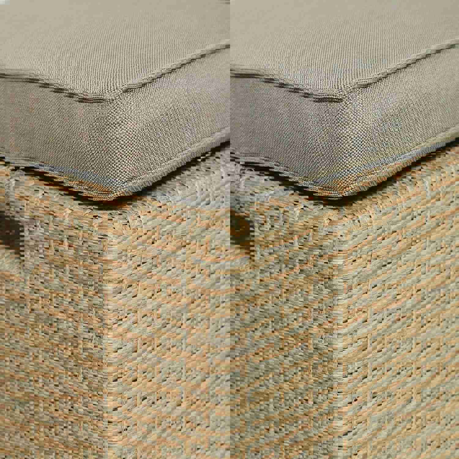 TOPMAX 6-Piece Outdoor Rattan Wicker Set for Patio, Garden, and Backyard