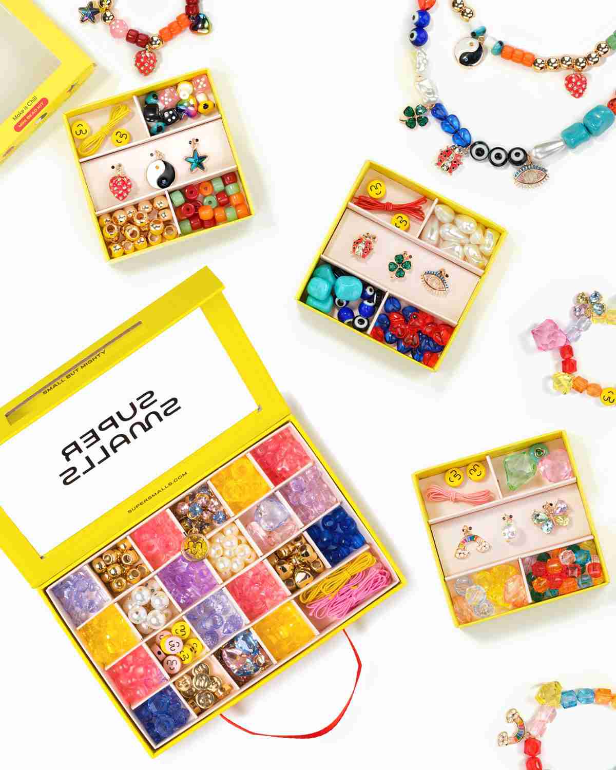 Beading Party Gift Set - Super DIY Bead Kit with Mini Bead Kits