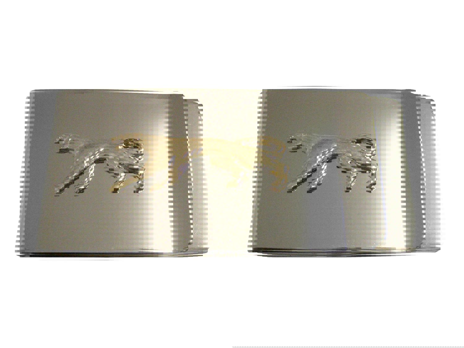 Gold Toned Panther Cat Animal Pendant Money Clip