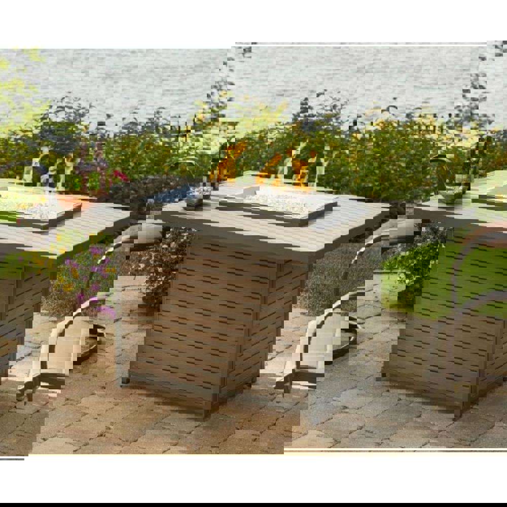 Outdoor GreatRoom Company Brooks 50-Inch Rectangular Gas Fire Pit Table