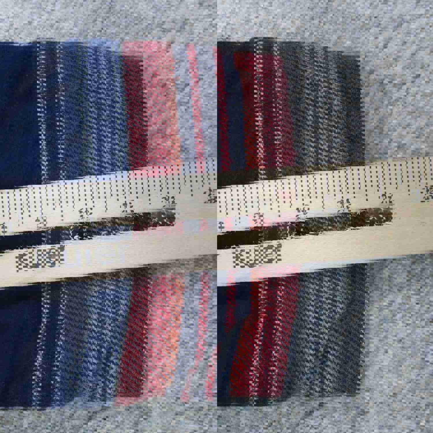 American Eagle Outfitters Men's Striped Pullover Hoodie - Blue Red, Size L