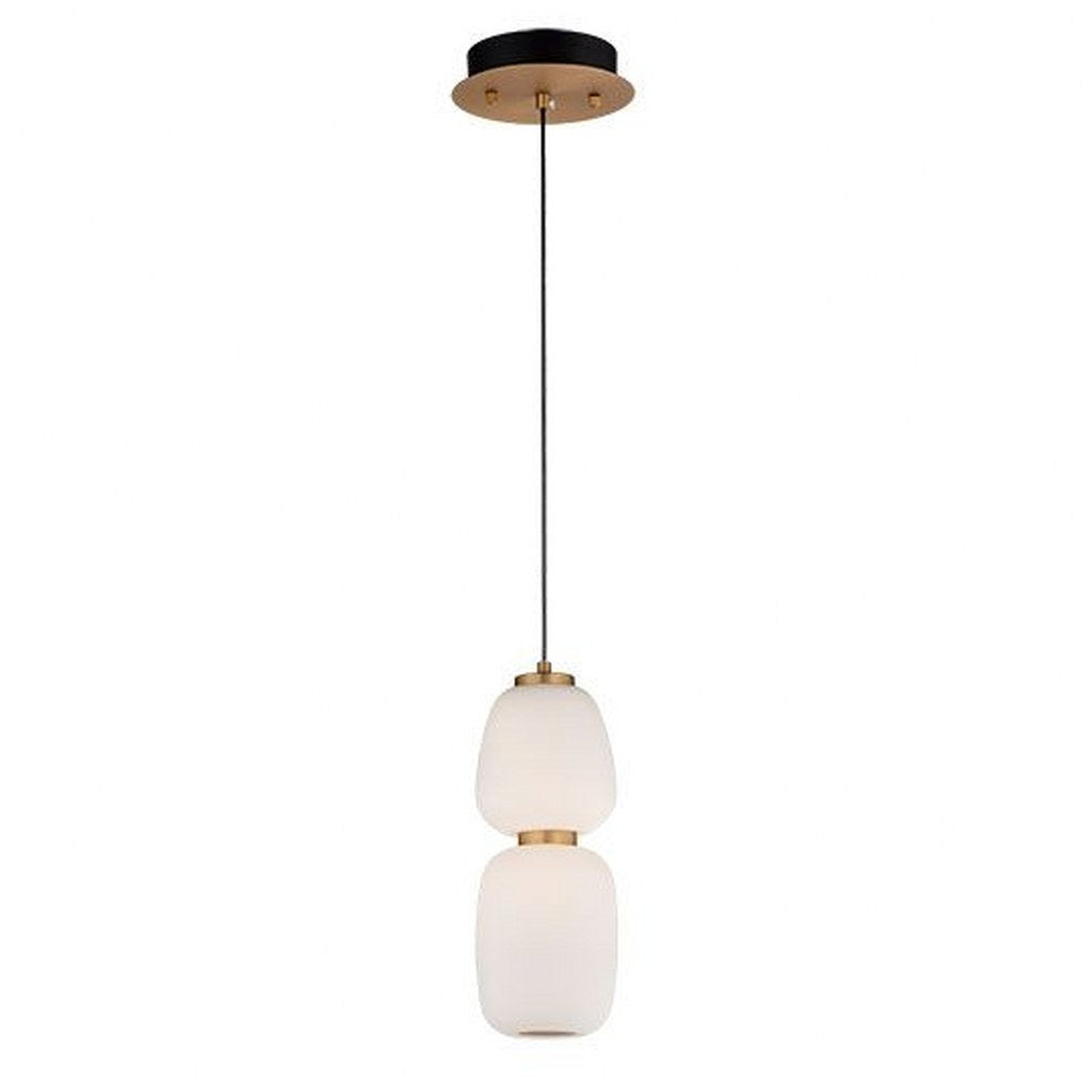 ET2 Soji 5 Wide LED Mini Pendant in Black/Gold