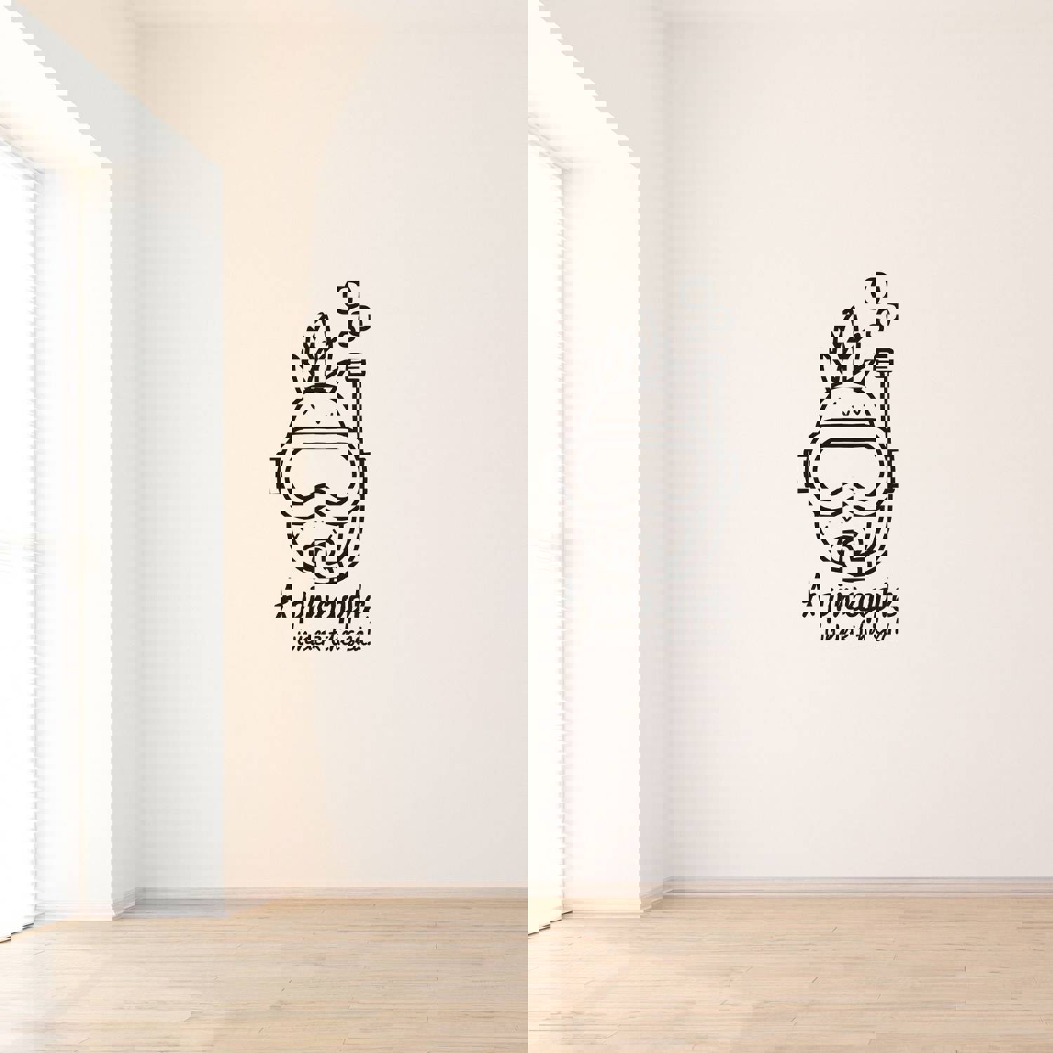 Snorkeling Quotes Vinyl Wall Sticker Wall Decal - Pineapple Sea Quote Snorkeling Snorkel Diving