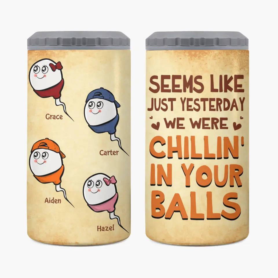 Personalized Custom Can Cooler Tumbler - Unique Gift for Dad, Father's Day, Birthday