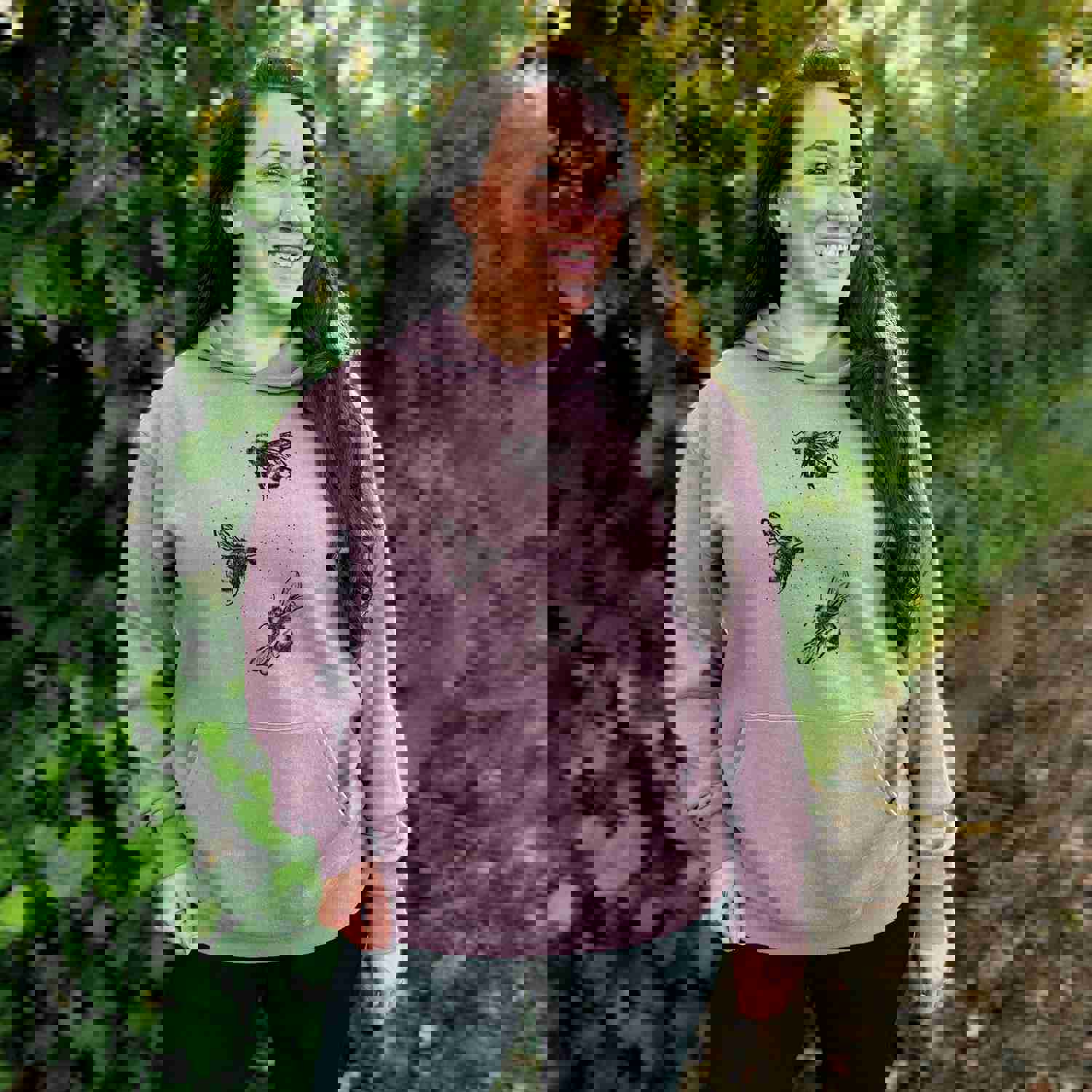 American Bumblebee Trio - Bombus Pensylvanicus - Bodega Midweight Hoodie