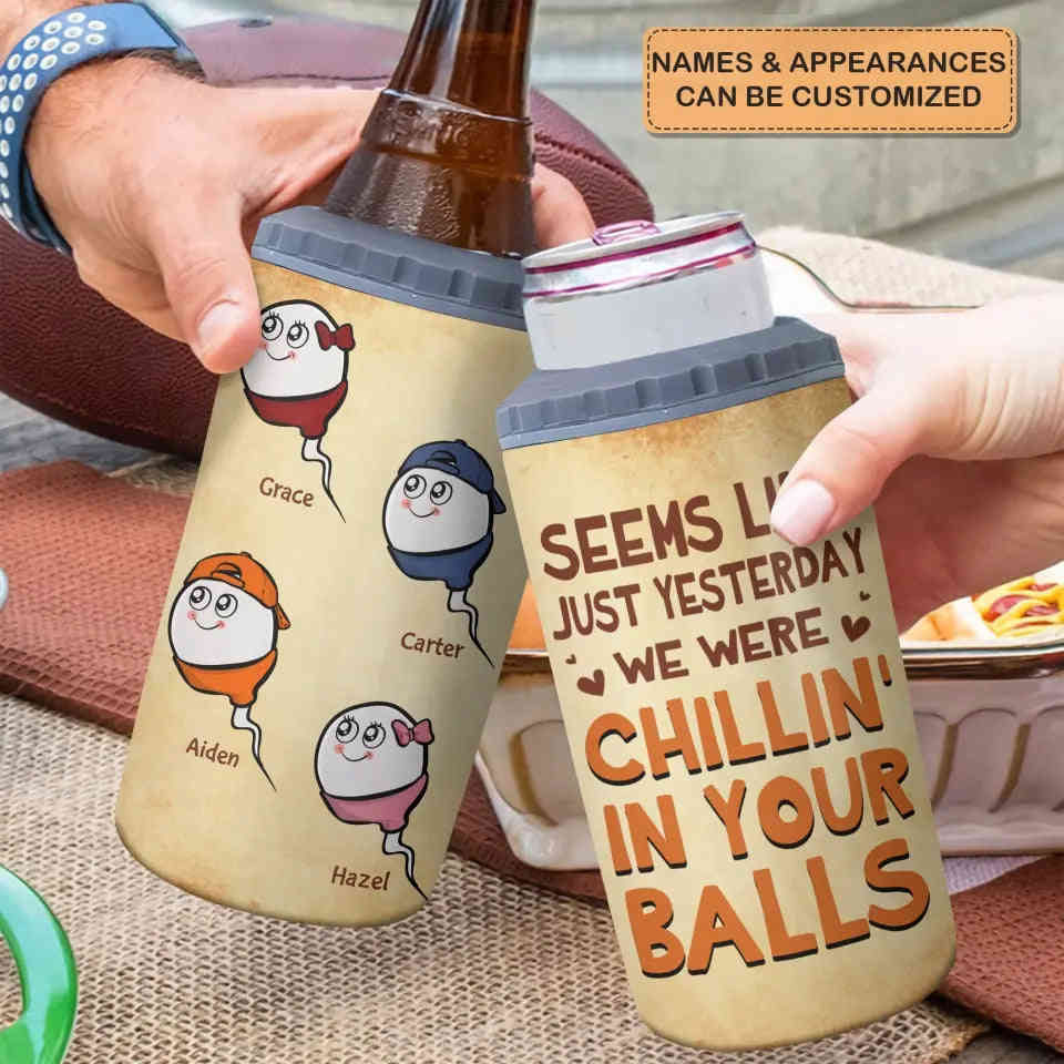 Personalized Custom Can Cooler Tumbler - Unique Gift for Dad, Father's Day, Birthday