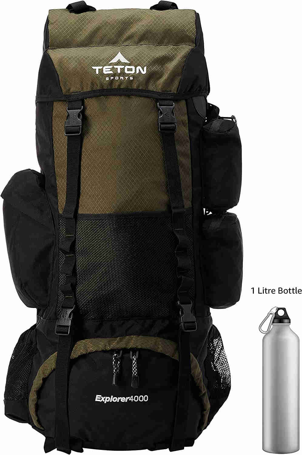 TETON Sports Explorer Backpack - 65L Internal Frame, Adjustable & Water-Repellant