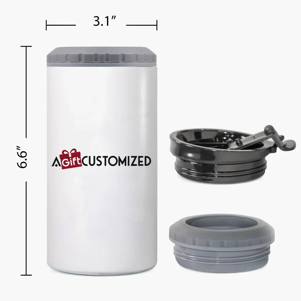 Personalized Custom Can Cooler Tumbler - Unique Gift for Dad, Father's Day, Birthday