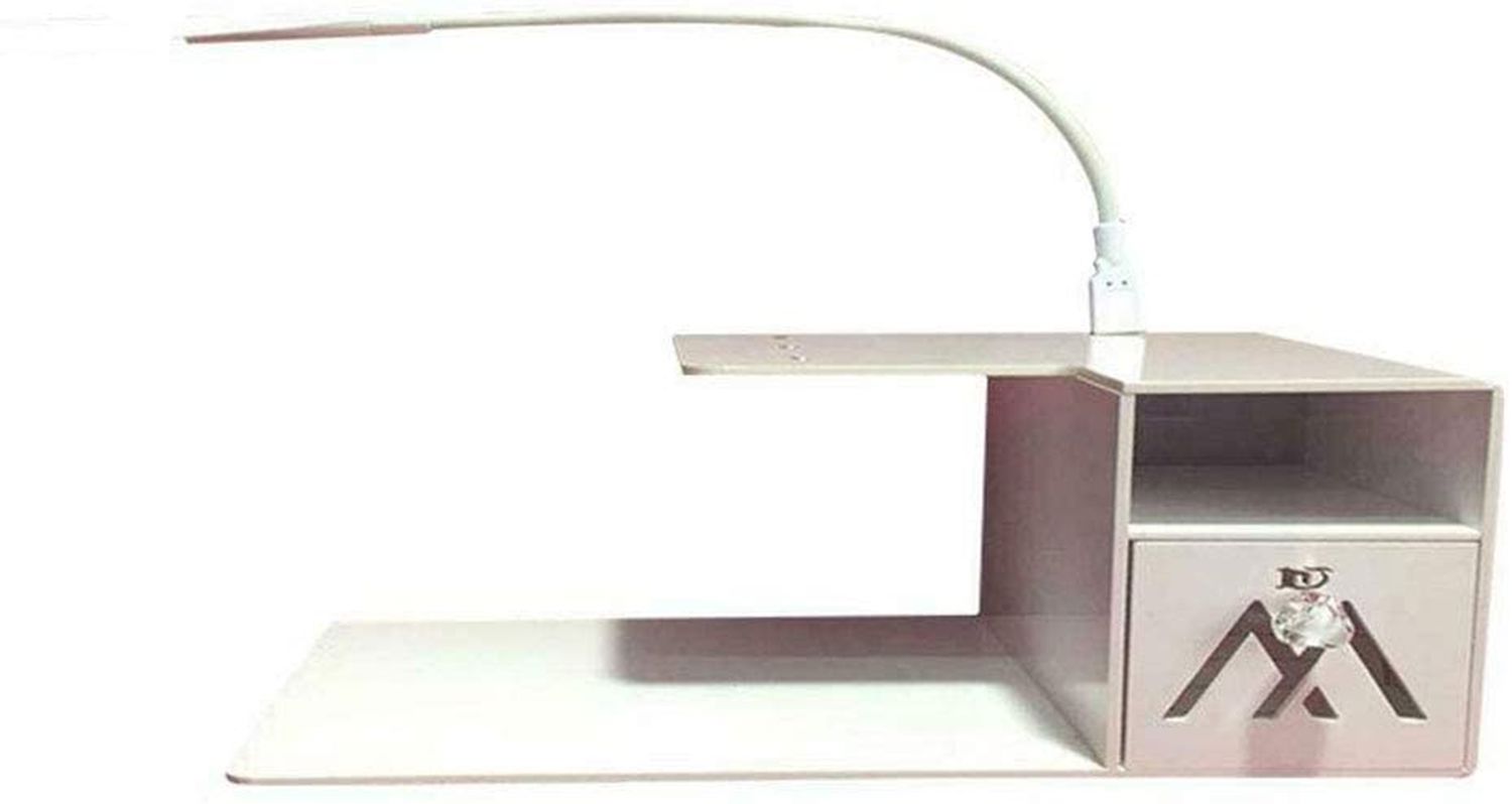 Eyelash Extension Set with Detachable U-Shaped Memory Foam Pillow, Acrylic Shelf, and Adjustable USB LED Light