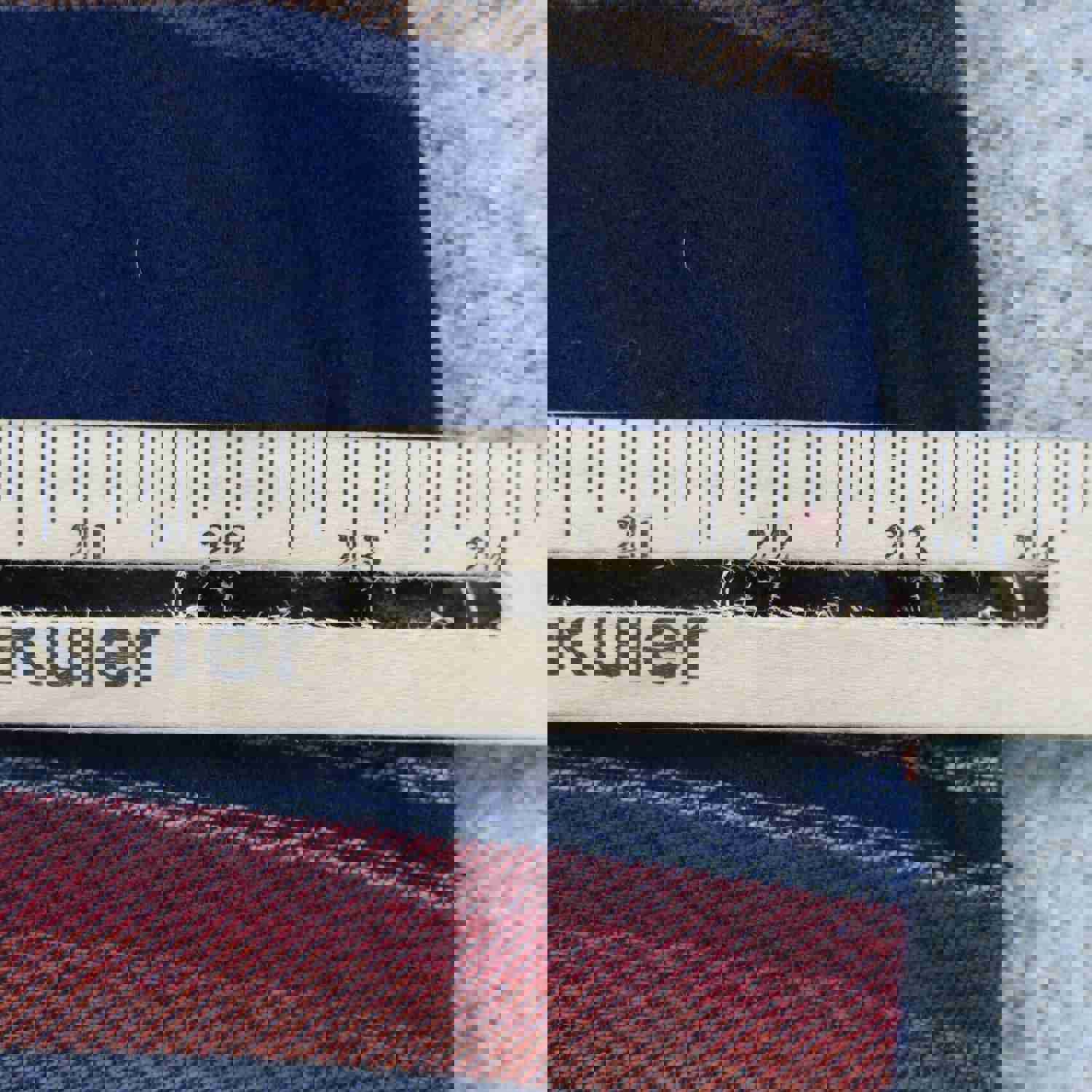 American Eagle Outfitters Men's Striped Pullover Hoodie - Blue Red, Size L