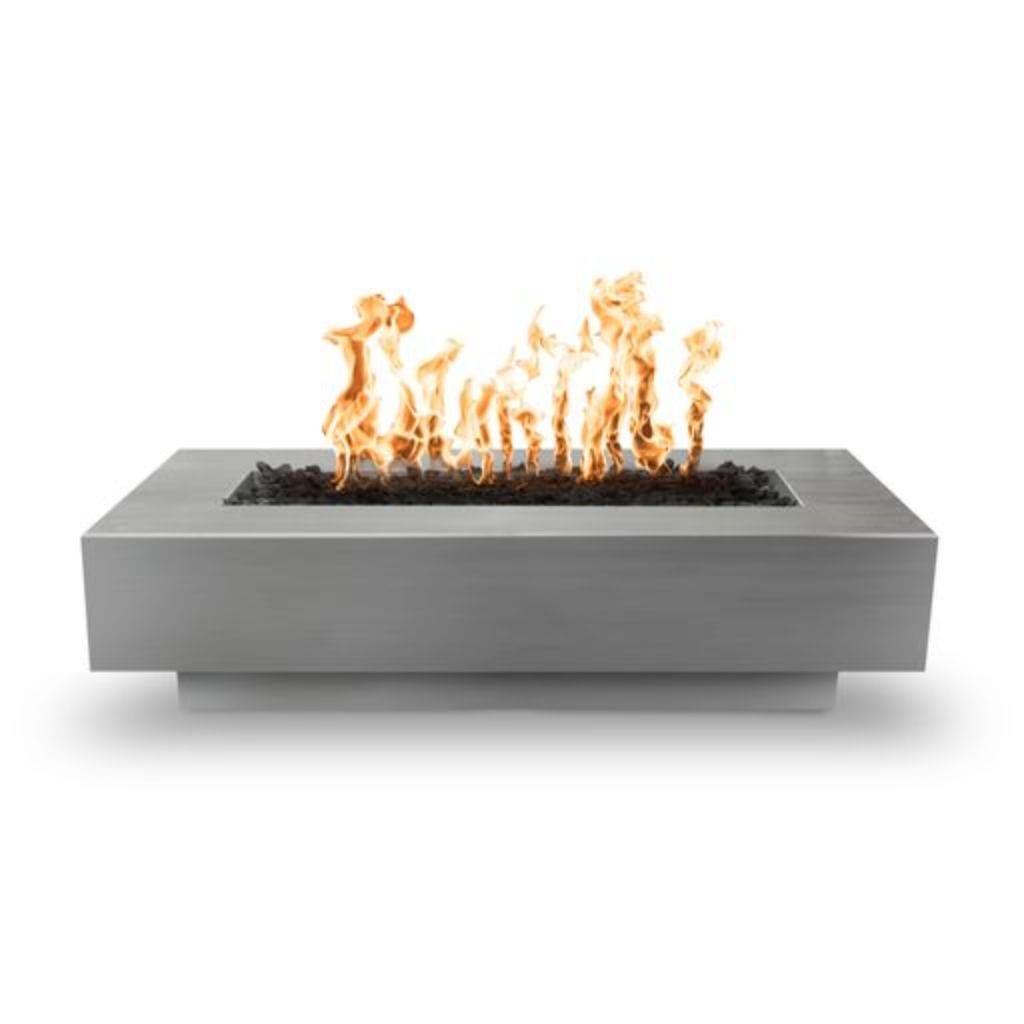 The Outdoor Plus 72 Coronado Copper & Corten Steel & Stainless Steel Rectangle Fire Pit