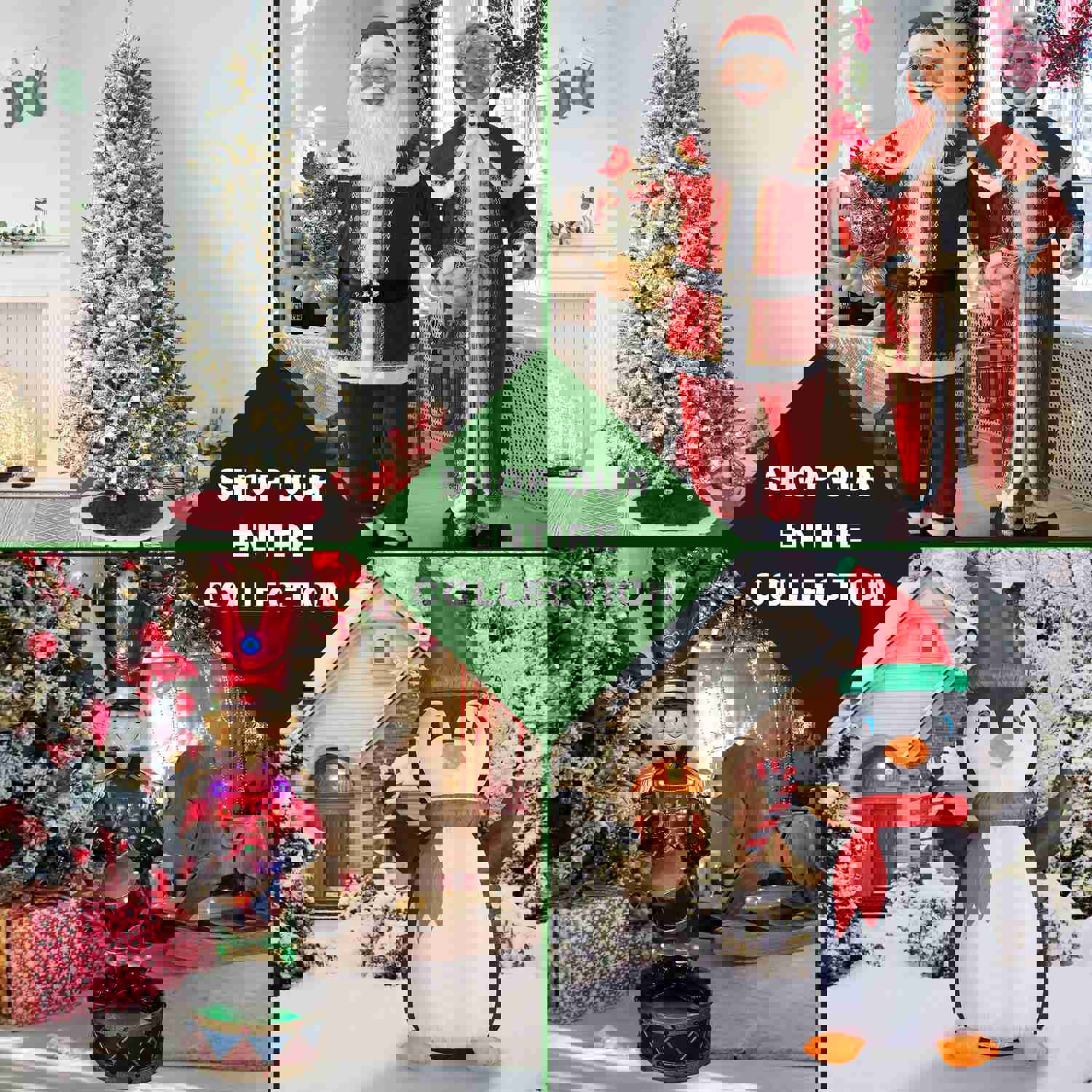 Fraser Hill Farm - 36-In. Grandland Artificial Holiday Wreath with Multi-Colored Battery-Operated LED String Lights