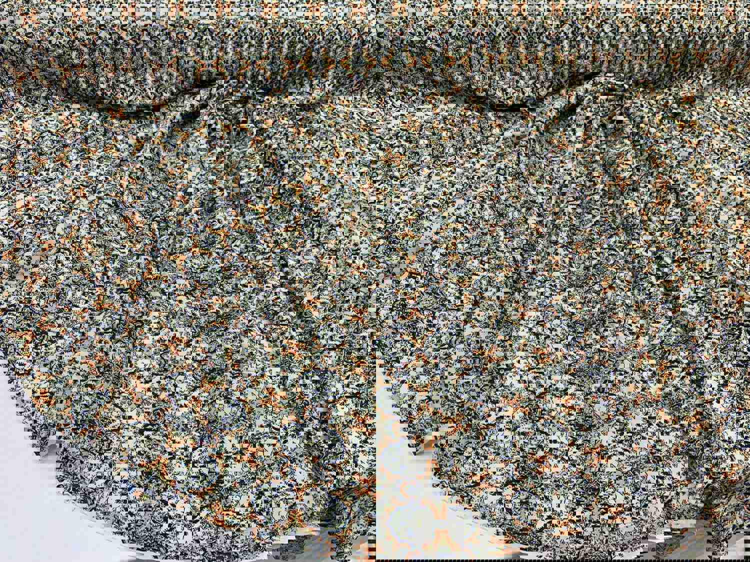 Rayon Challis Fabric with White Background & Orange and Blue Paisleys Print - India Inspired Soft Flowy Organic Fabric for Kids Dresses and Draping Clothing