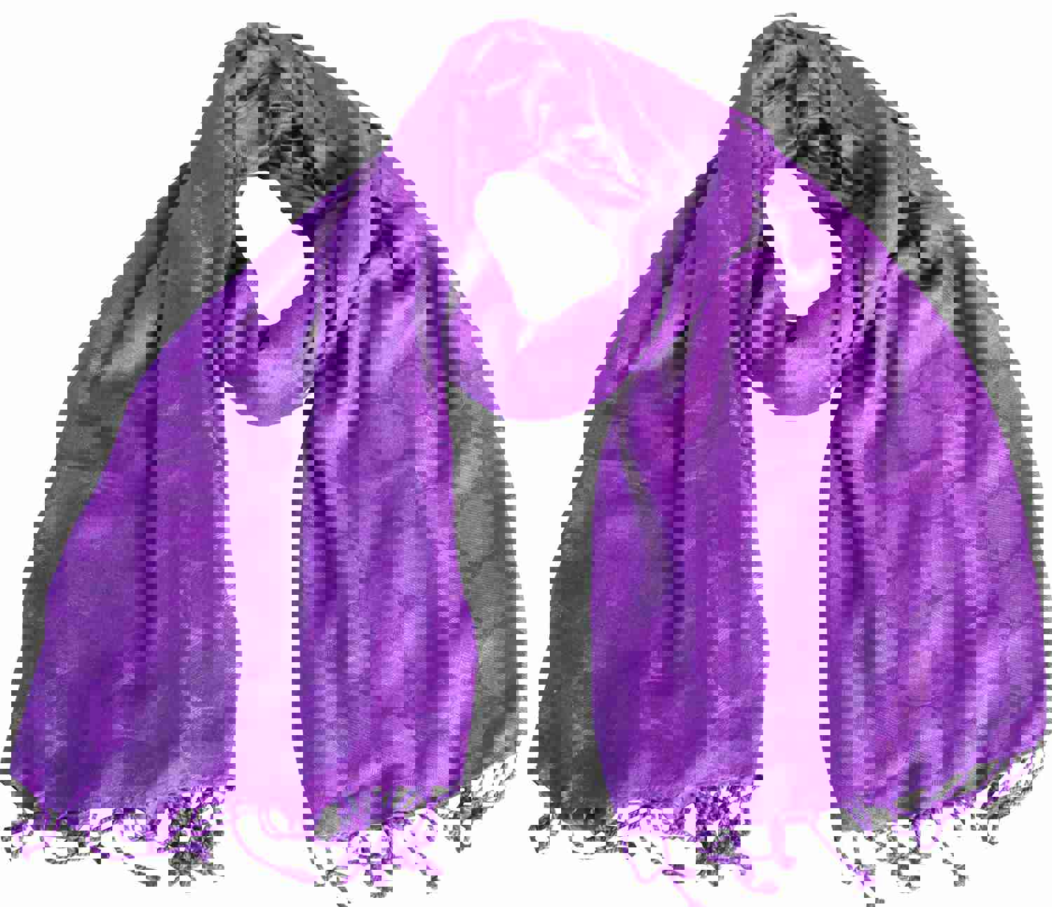 Indian Shawl Scarf for Women - Reversible Viscose Wrap (Purple, 70 x 29 inches)